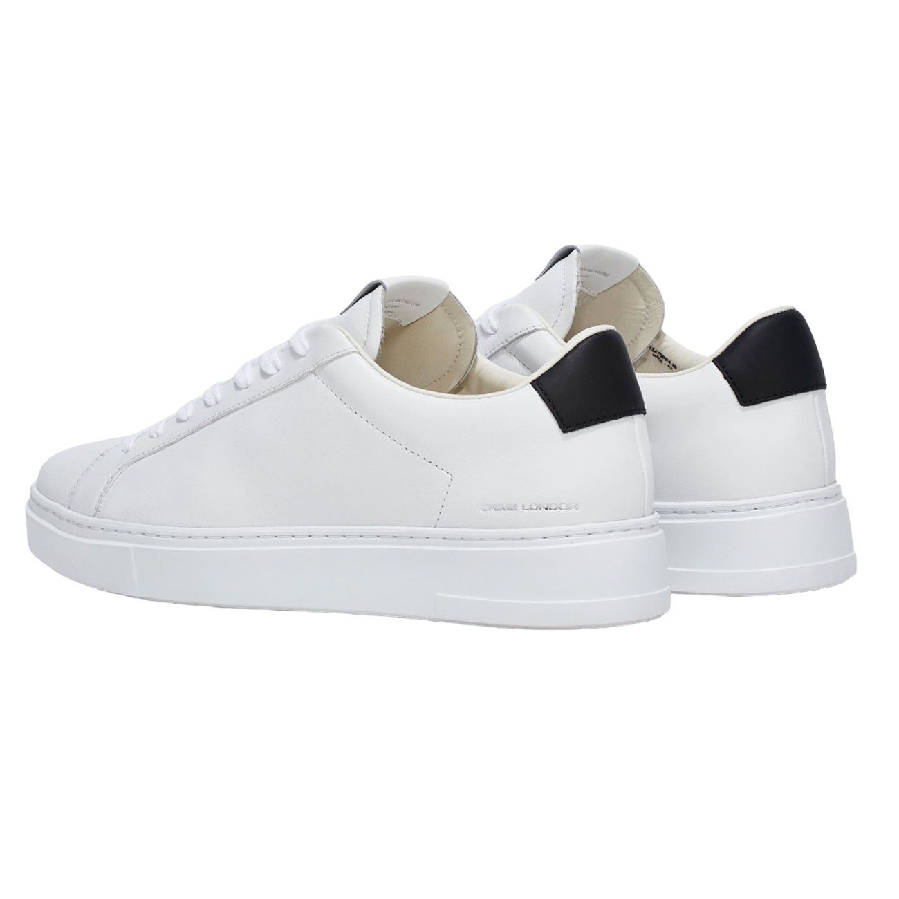 Crime London man sneakers white low