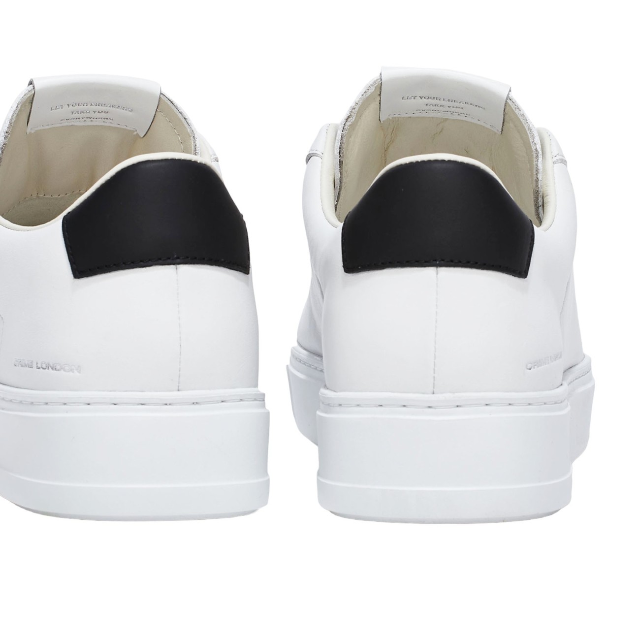 Crime London man sneakers white low