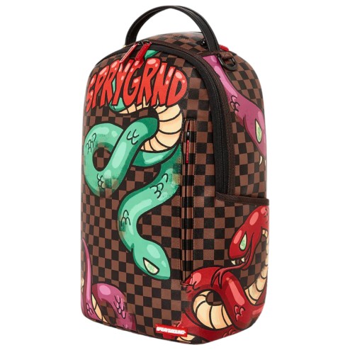 Sprayground Zaino Nero In Pelle Vegana in Red for Men