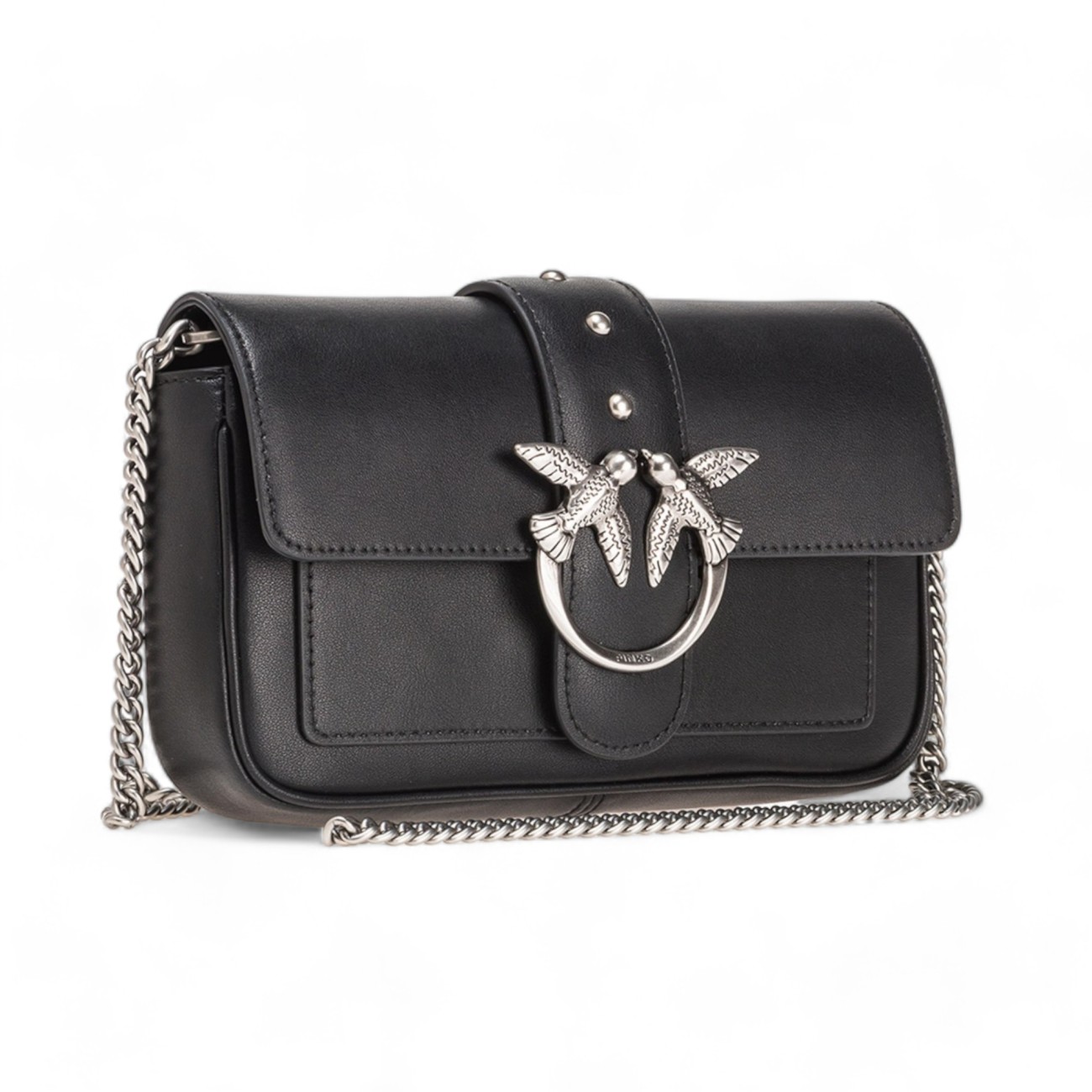 Pinko mini clutch bag black...