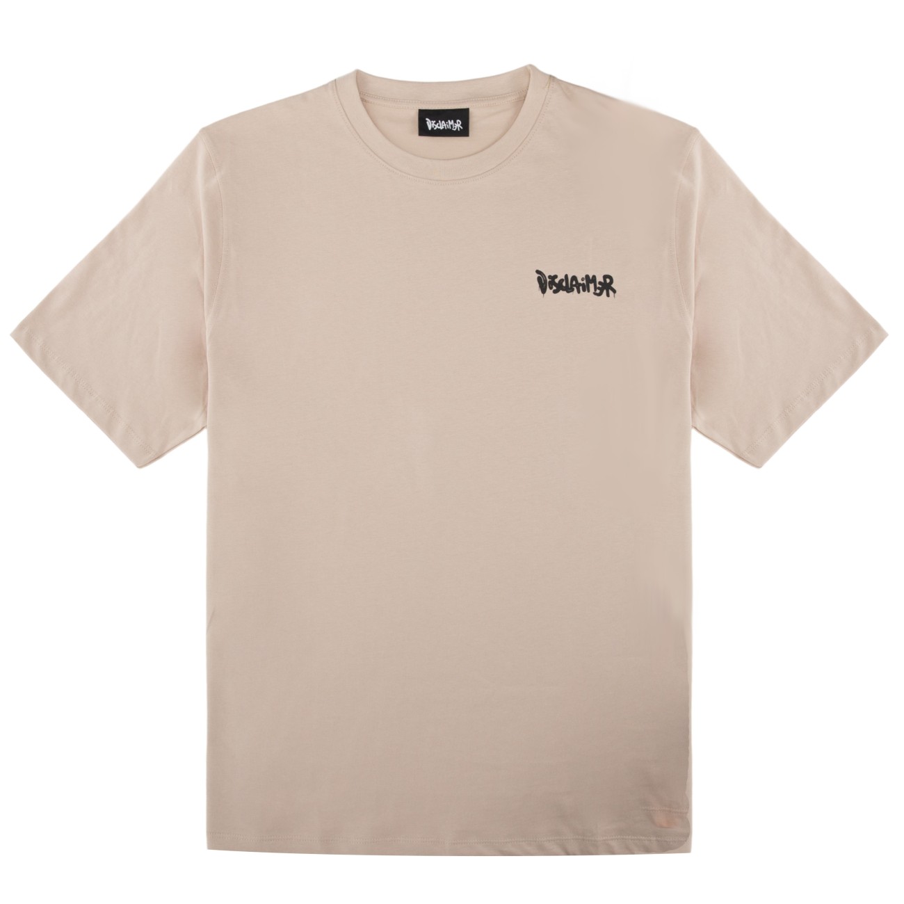 Disclaimer t-shirt beige basic