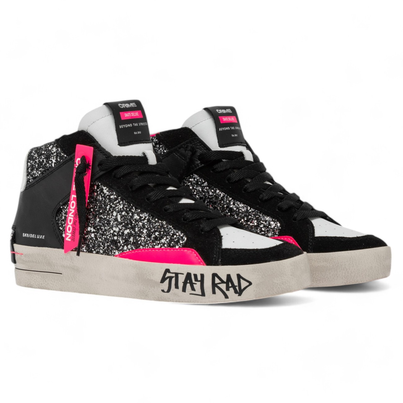 Crime London high sneakers...