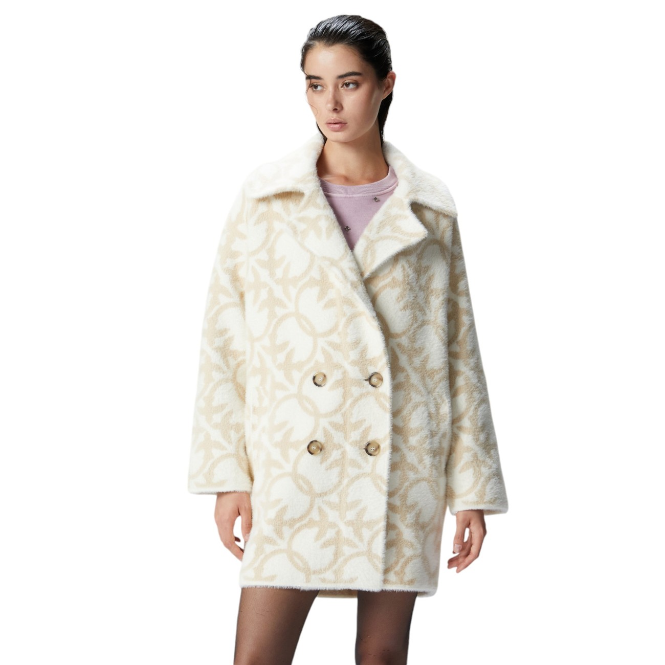 Pinko logated coat