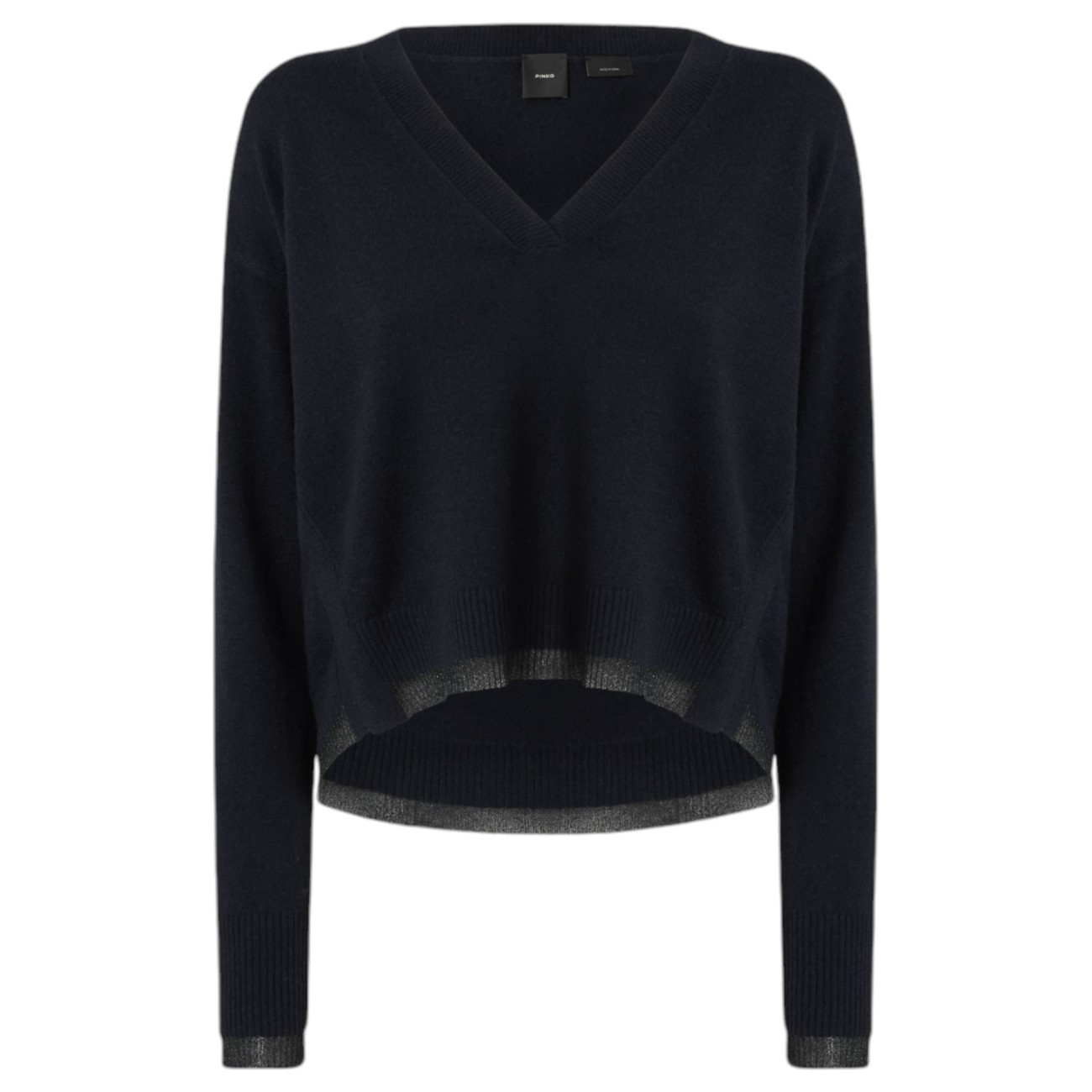 Pinko knit black v-neck