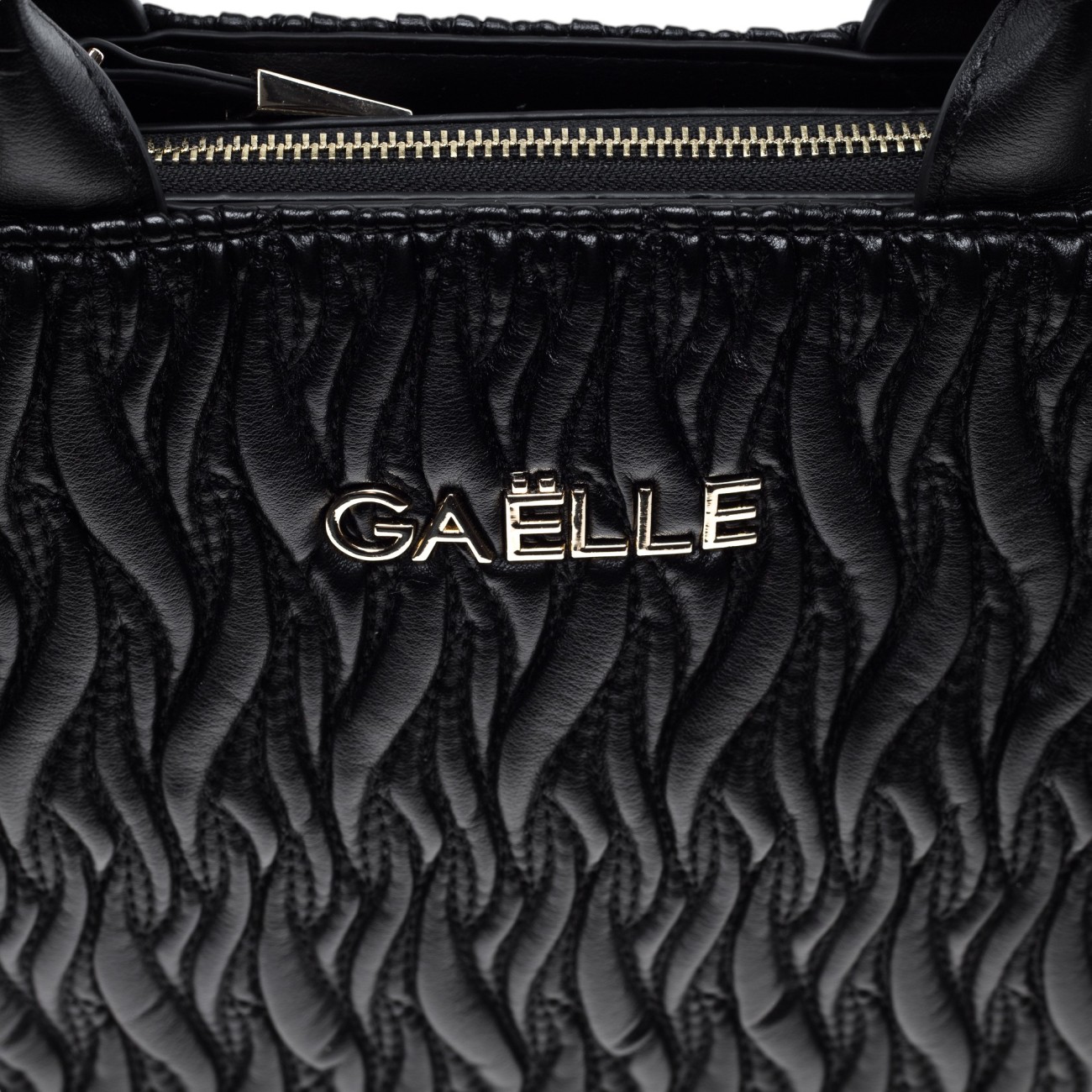 Gaelle shopper bag black gold