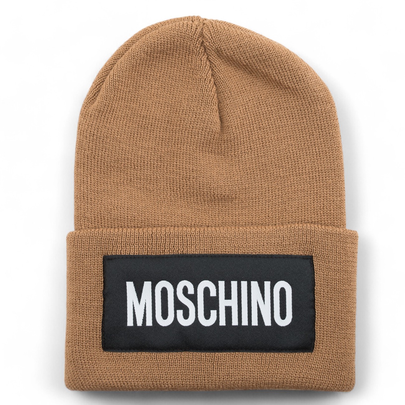 Moschino beanie beige patch...