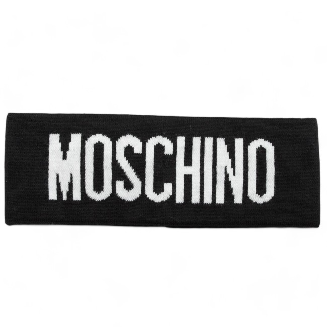 Moschino fascia logata nera