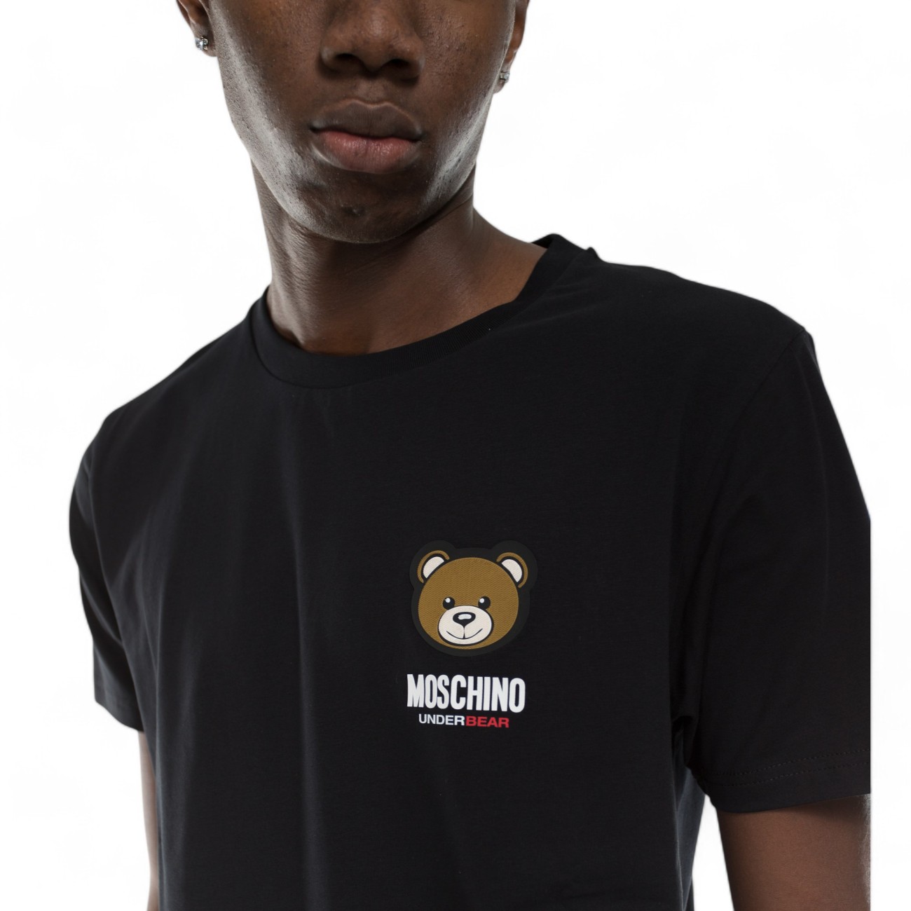 Moschino t shirt nera under...