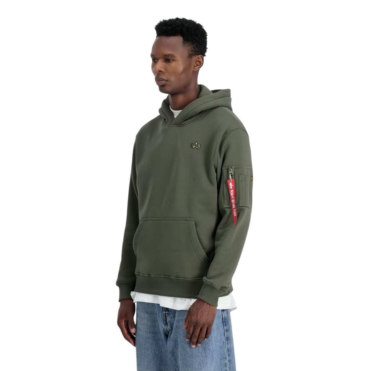 Alpha Industries hood green...