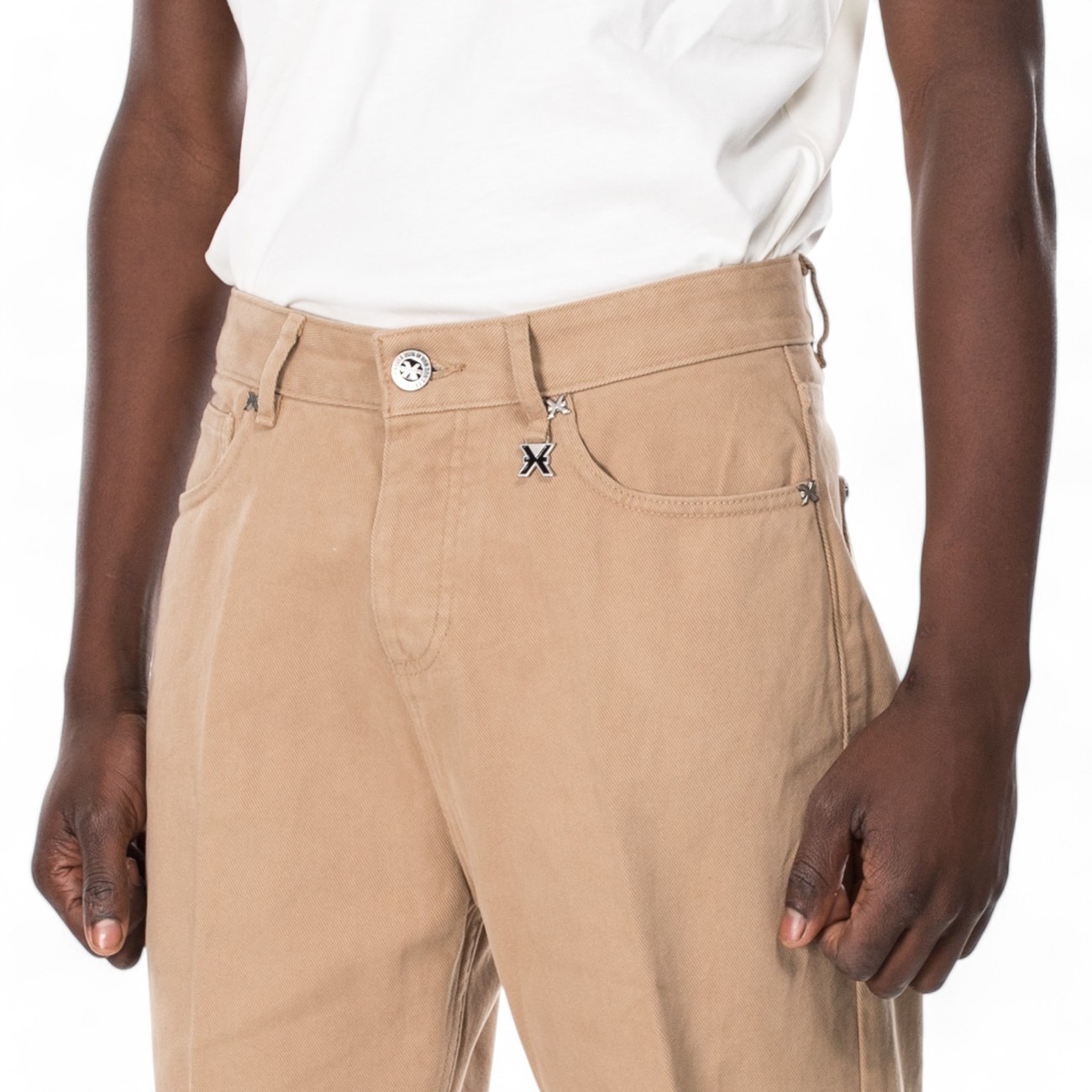 John Richmond jeans beige uomo