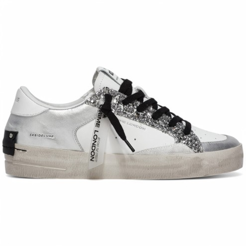 Crime London sneakers donna Sk8 deluxe glitter